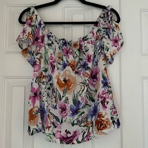 Small Off the Shoulder Floral Top